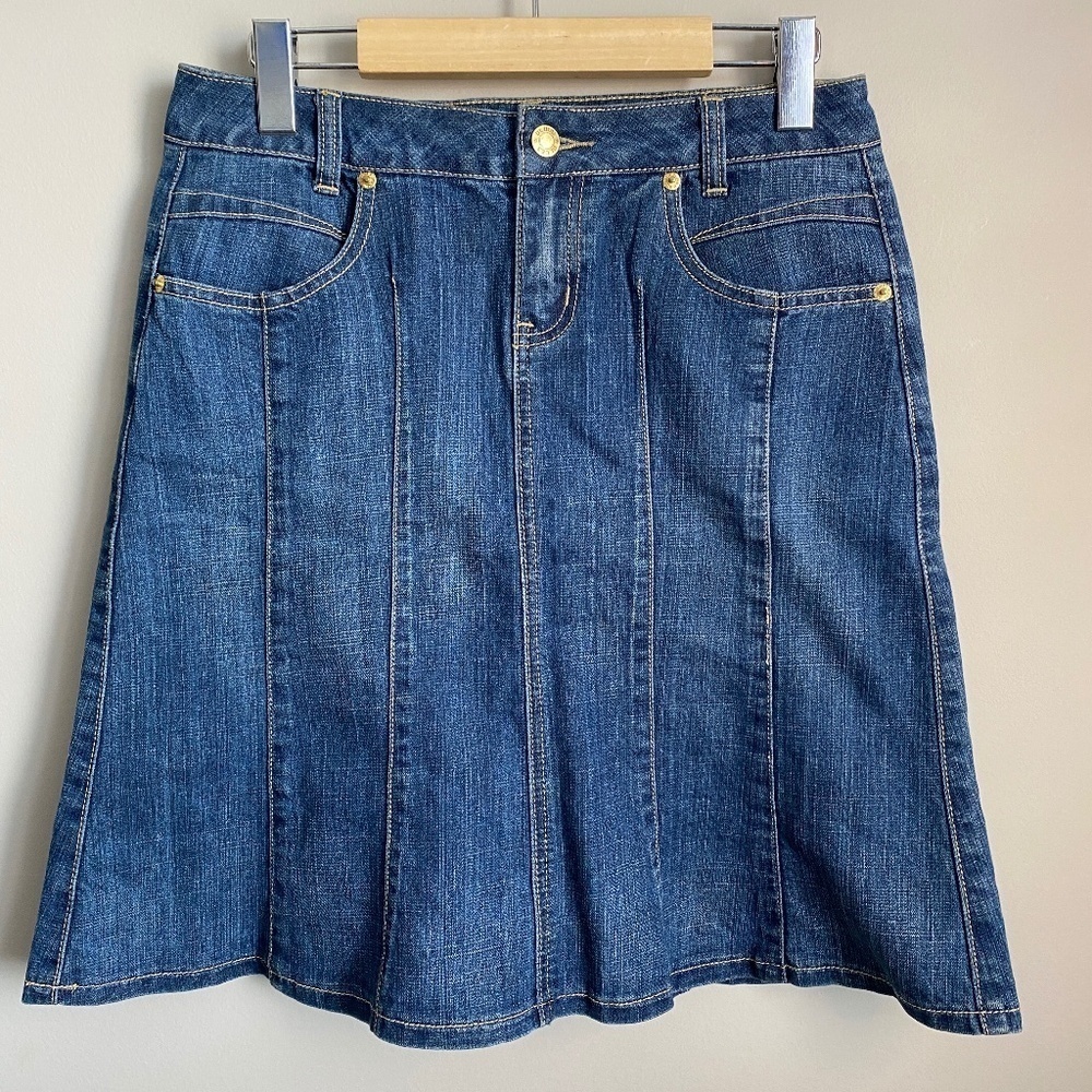Baccini Women's Denim Mini Jean‎ Skirt Size 4